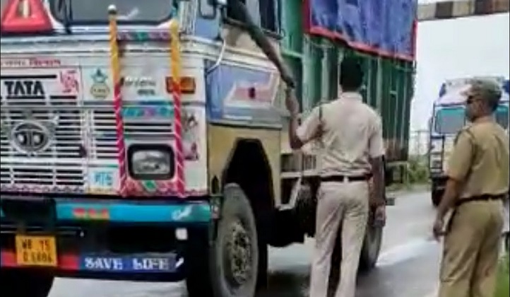 police take money from truck driver