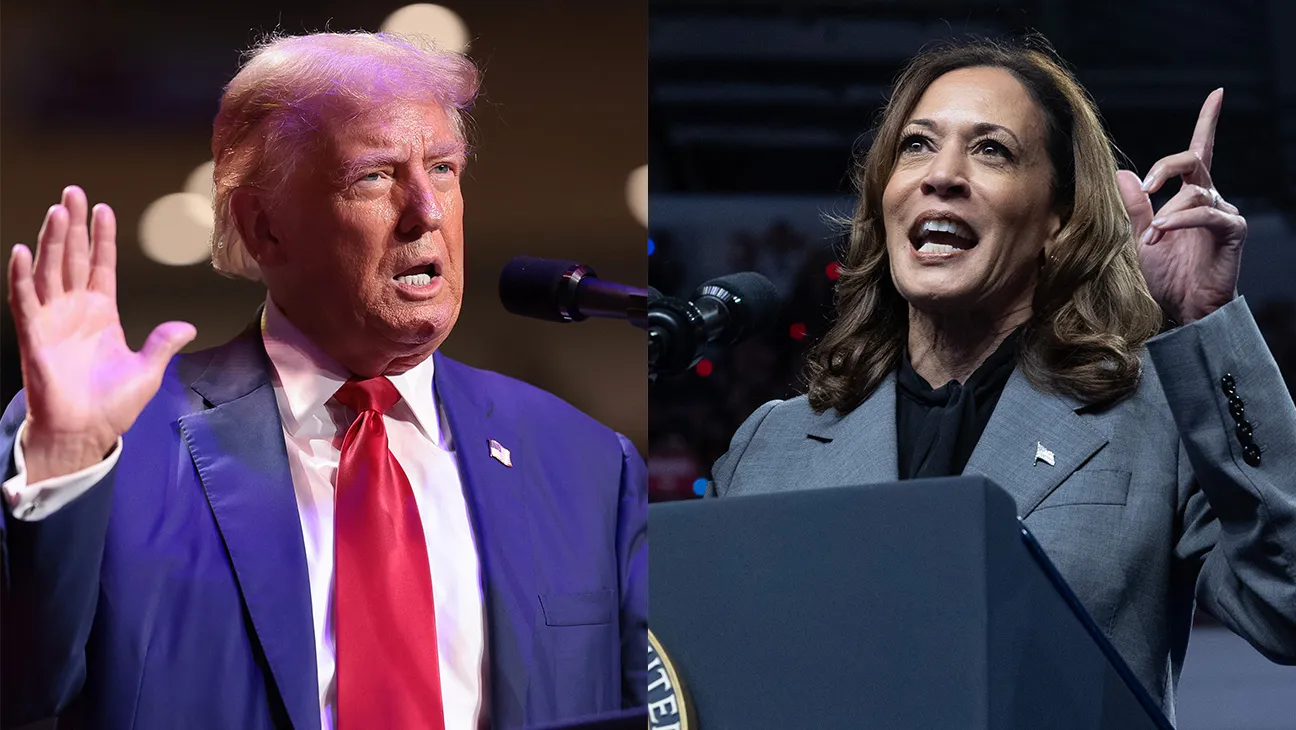 trump and kamala-harris